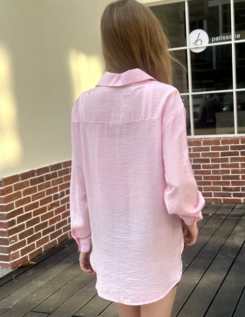 Women's Solid Color Long Sleeve Single-Breasted Casual Office Shirt Fall Cloth For Women